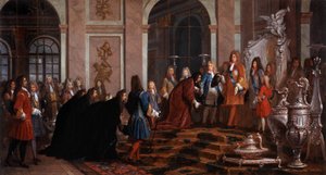 17. yüzyıl Doge of Genes tarafından Kral Louis XIV