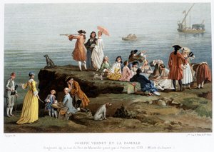 Joseph Vernet ve ailesi - 19. yüzyıl repliği. 1753