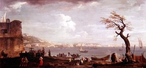 Güneyden Napoli Körfezi by Claude Joseph Vernet