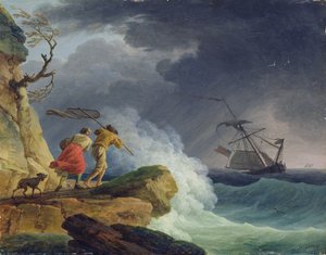 Fırtınada Sahil Manzarası, 1782