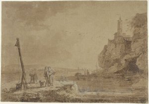 Uçurumların Altındaki Küçük Liman by Claude Joseph Vernet