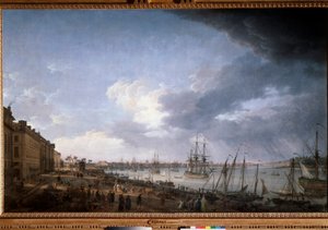 Bordeaux Limanı, Joseph Vernet (1714-1789) tarafından 18. yüzyıl Paris, Musee de la Marine by Claude Joseph Vernet