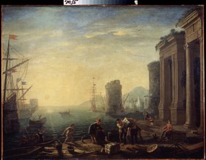 Limanda sabah. Limanda sabah. Le Lorrain (1600-1682) olarak bilinen Claude Gellee