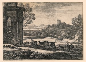 Sığır Fırtınada Eve Sürüldü by Claude Lorrain