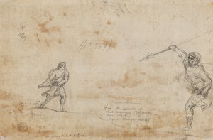 David ve Goliath tersi, c. 1645. by Claude Lorrain