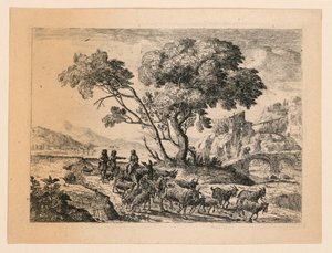 Tarlalara Ayrılış by Claude Lorrain
