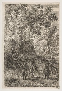 Dört Keçi Keçilerin Sol Bölümü, yak. 1630-33. by Claude Lorrain