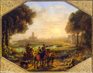 Santa Marinella Limanı ile Manzara by Claude Lorrain