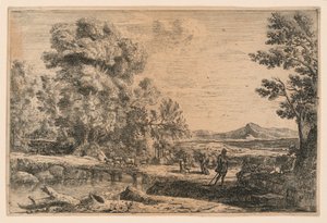 Rebecca ve Eliezer by Claude Lorrain