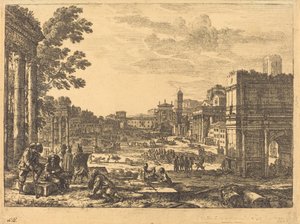 Roma Forumu (Le Campo Vaccino) by Claude Lorrain