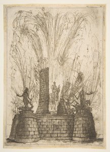 Yuvarlak Kule, Romalıların Kralı Heykelini Ortaya Çıkarmak İçin Parçalandı, 1637. by Claude Lorrain