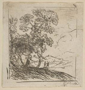 İki Manzara Sağ Ağaç, ca. 1630. by Claude Lorrain