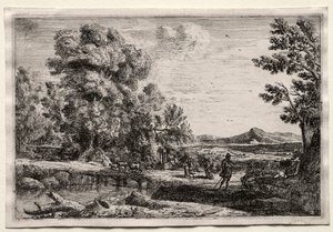 Ahşap Köprü. by Claude Lorrain