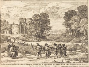 Zaman, Apollo ve Mevsimler by Claude Lorrain