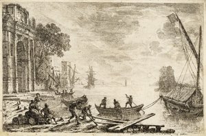 Güneşin Yükseldiği Liman Manzarası, 1634 by Claude Lorrain