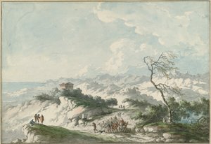 Agrigento Kırsalının İkinci Görünümü by Claude Louis Chatelet