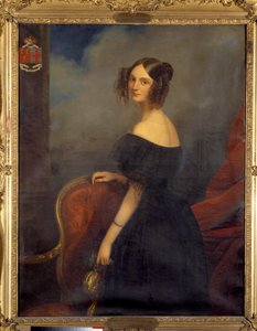 Claude Marie Dubufe (1790-1864) tarafından Anne Louise de Montmorency (1810-1855) doğumlu Talleyrand Perigord Kontesi Valencay Düşesi