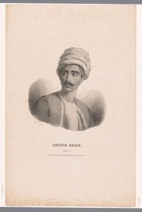 Yunan genç bir adamın portresi Jeune Grec (nesne üzerindeki başlık) Etütler (nesne üzerinde seri başlığı) by Claude Marie Dubufe