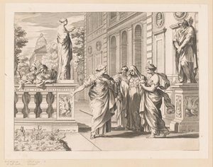 Collegio Romano onuruna alegori by Claude Mellan