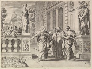 Borghese Ailesi Tarafından Kurulan Roma Koleji Onuruna Alegori, 1615-88. by Claude Mellan