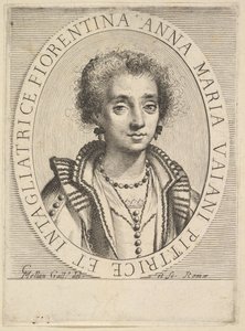 Anna Maria Vaiani, 1624-36. by Claude Mellan