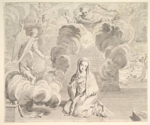 Müjde, 1666. by Claude Mellan