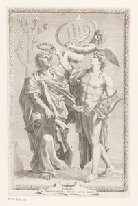 Apollo Kroont Publius Vergilius Maro Başlık sayfası: Publius Vergilius Maro, Publius Virgilii Maronis Opera, 1641 by Claude Mellan