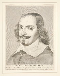 Kardinal Jules Mazarin (1602-1661) by Claude Mellan