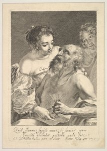 Lût ve Kızları, 1629. by Claude Mellan