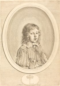 Çocukken Louis XIV by Claude Mellan