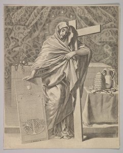 İnancın Kişileştirilmesi, 1642. by Claude Mellan