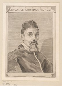 Portret van Urban VIII by Claude Mellan