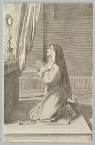 Aziz Claire, 1667. by Claude Mellan