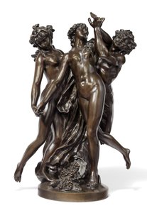 Üç Güzeller, 1860 dolayları (bronz) by Claude Michel (after) Clodion