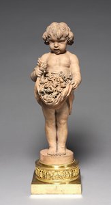 Meyve ve Çiçek Taşıyan Çocuk, 18.- 19. yüzyılın başları by Claude Michel Clodion
