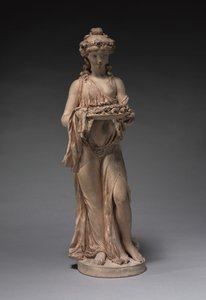 Tabakta Gül Çelenk Taşıyan Genç Kız, 1770