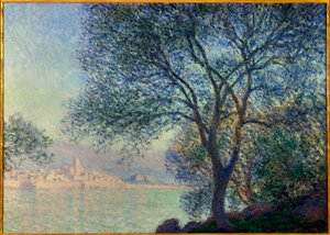Antibes, Claude Monet'nin (1840-1926) 1888 Salis Tablosunun görünümü. Dim. 0.65 x 0.92 m. Özel koleksiyon by Claude Monet