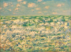 Kırılan dalgalar by Claude Monet