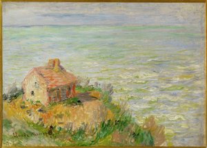 Gümrük kabini, öğleden sonra etkisi by Claude Monet