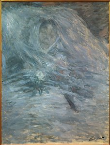 Camille ölüm döşeğinde (sanatçının ilk karısı 1847-1879) by Claude Monet