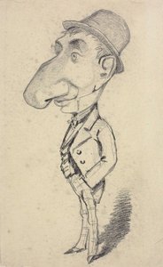 Büyük Burunlu Adam Karikatürü by Claude Monet