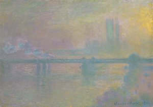 Charing Cross Köprüsü, Londra, 1901. by Claude Monet