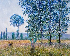 İlkbaharda tarlalar by Claude Monet