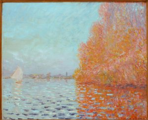 Nehir manzarası, sonbahar by Claude Monet