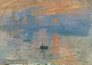 Baskı, Gündoğumu Baskı, yükselen güneş, 1872 by Claude Monet