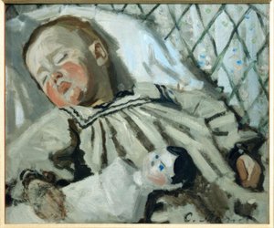 Uyuyan Jean Monet by Claude Monet