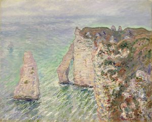 L "Aiguille ve Porte d" Aval, Etretat, 1886 by Claude Monet