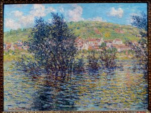 La Seine a Vetheuil, yağmurdan sonra güneş etkisi. Claude Monet