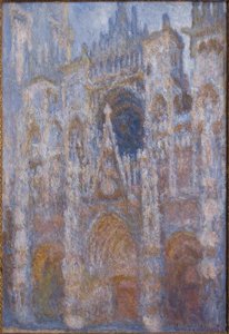 Rouen Katedrali. Kapı, sabah güneşi. armoni by Claude Monet