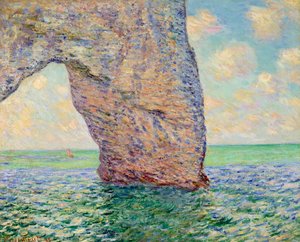 La manneporte à Etretat Tablosu Claude Monet (1840-1926) 1885 Dim. 0,65x0,81 m Özel koleksiyon - Etretat